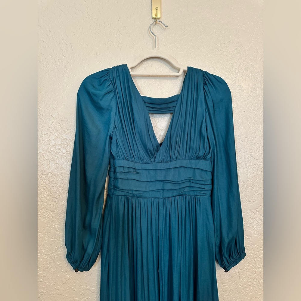 Anthropologie Gwendolyn silk maxi dress size 2 petite - Picture 7 of 9